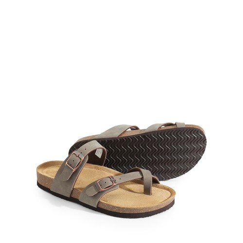 Women Slide Thong Flip Flop Sandals Cork Footbed Comfortable Casual Sandals - Picture 27 of 36