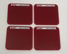 Sizzix Die Cut: 4x Sizzlits Funky Heart Set 38-9694 1, 2, 3, 4
