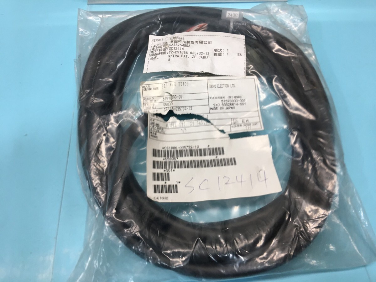 ちゃ様　tel ブラック Tokyo Electron TEL CS1B86-035732-13 W/TRA EXT. ZE Cable, 190449 | eBay