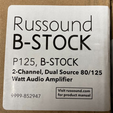 Russound P125 Dual Source Amplifier, Two-channel 125 Watts Per Channel