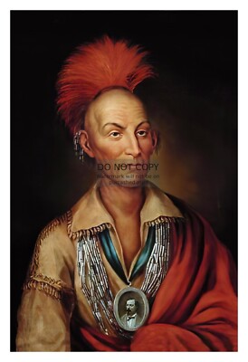 CHIEF BLACK HAWK NATIVE AMERICAN SAUK LEADER PAINTING 4X6 PHOTO