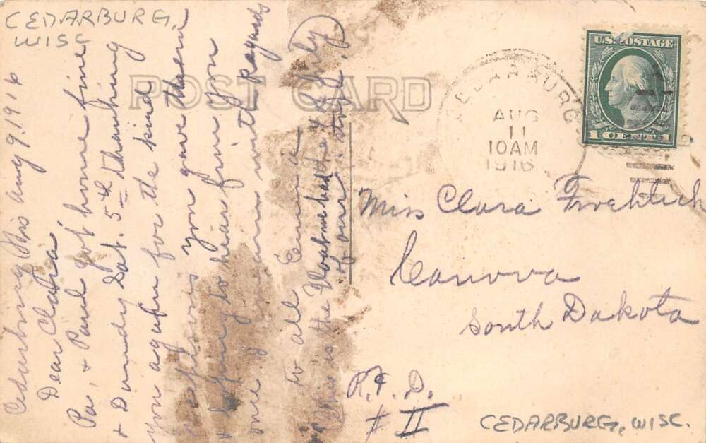 Cedarburg Wisconsin BoernerKuether Store Parade Float Car Real Photo