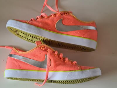 Nike Primo Court Original Canvas Orange Gelb Damen Sportschuhe 631635-801