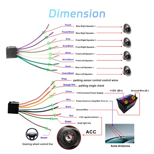 7" Autoradio 1Din Apple Carplay/Android Auto Navi Touchscreen USB BT FM + Kamera - Bild 19 von 24