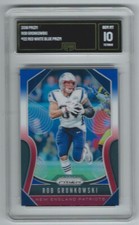 2018 Panini Prizm Rob Gronkowski Red White Blue Prizm Graded GMA 10 Patriots