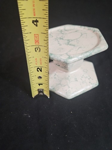 Partylite Keramik grüner Marmor 3,5" Terrazzo Kerzenhalter - Bild 9 von 10