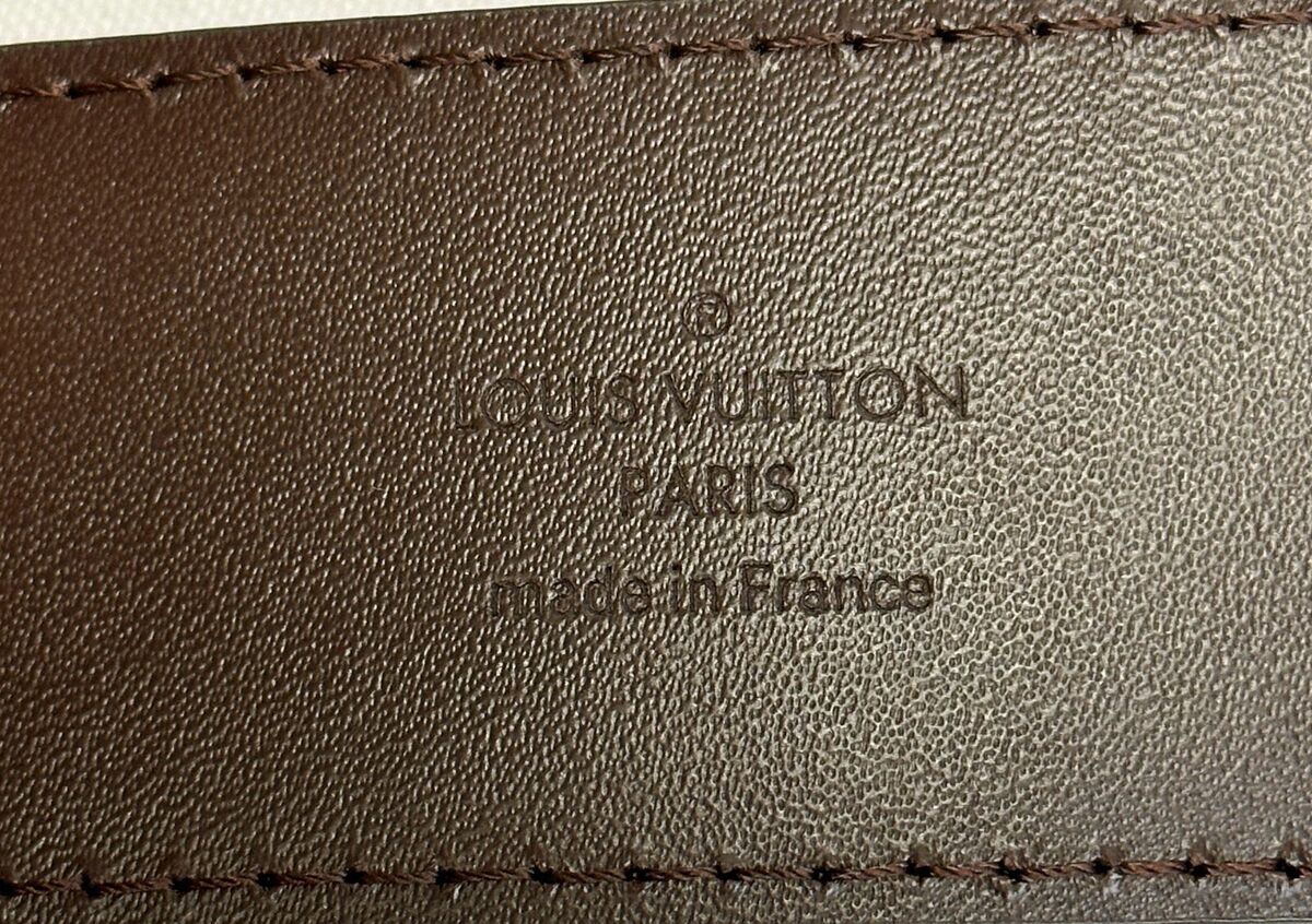 NEW LOUIS VUITTON LV Initiales Damier Ebene Canvas 40mm Belt NEW LOUIS VUITTON LV Initiales Damier Ebene Canvas 40mm Belt