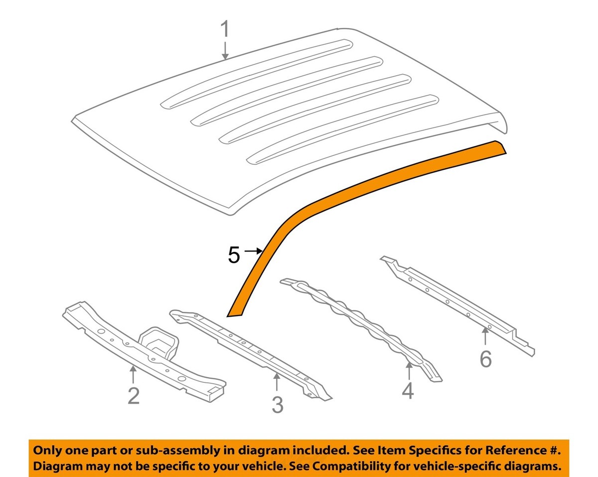 Dachleiste Für Toyota Tacoma 2005-2015 Doppelkabine - Ersatzteil 75551-04063