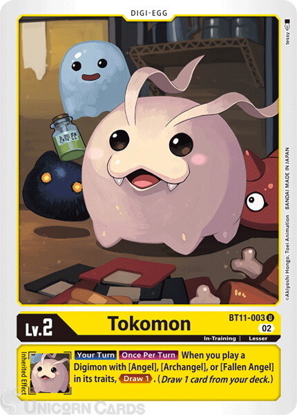 BT11-003 Tokomon :: Uncommon :: BT11: Dimensional Phase :: Mint Digimon Card