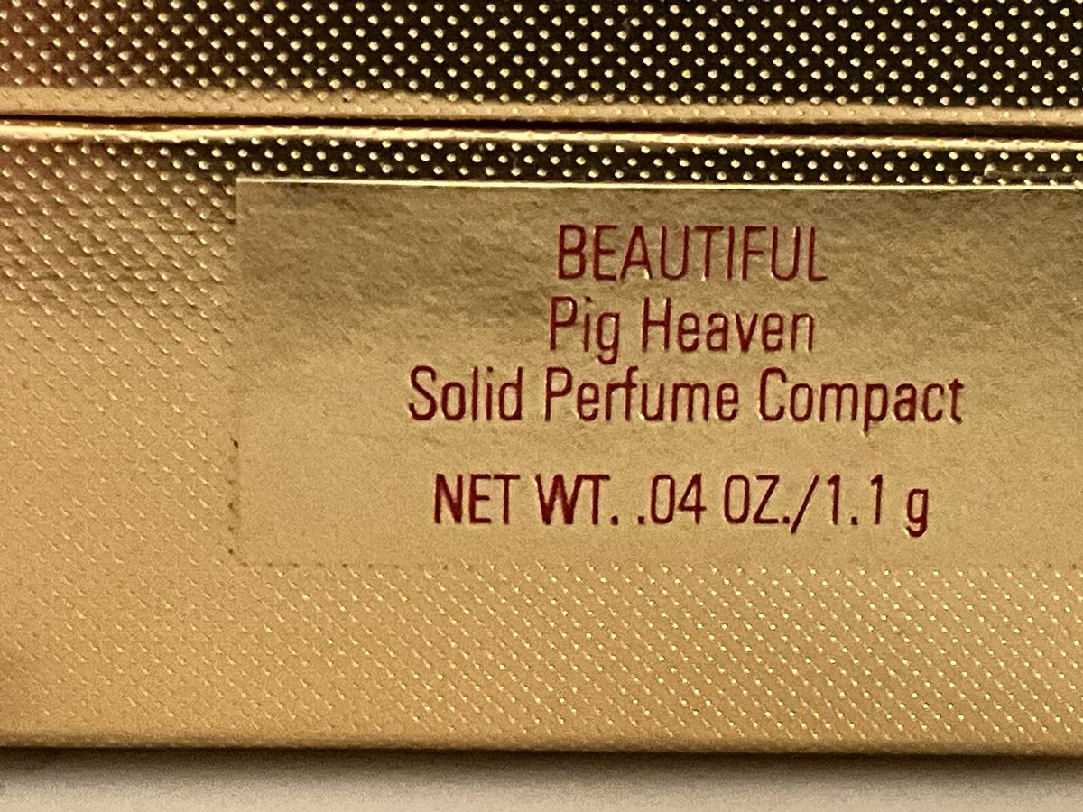 ESTEE LAUDER Beautiful Pig Heaven Solid Perfume Parfum Compact New