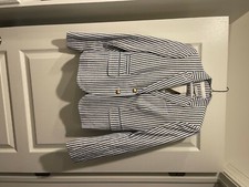 NWT Women's J.Crew School Boy Blazer Blue  White Size 0