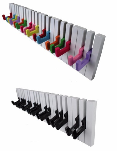 Wandgarderobe Aus Massivholz Mit 8 Klappbaren Haken – Schwarze Walnuss, Magnetsystem, Platzsparend