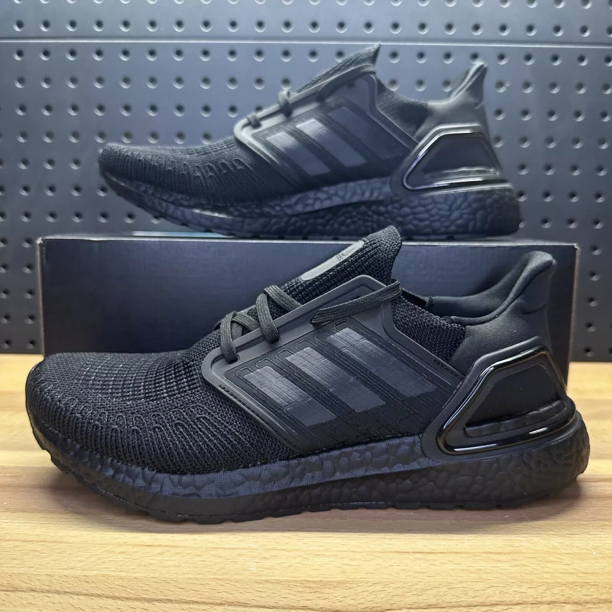 Adidas UltraBoost 20 “Triple Black” Running Shoes Boost G55816 Men's 9 | eBay