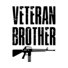 Veteran Brother Daughter Bumper Sticker Military Vinyl Soldier Decal 5"