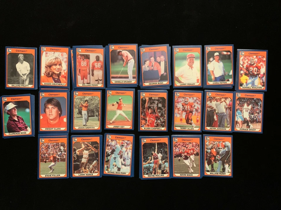 1990 Collegiate Collection CLEMSON multi sport singles - Choose from list! - Image 2 of 2