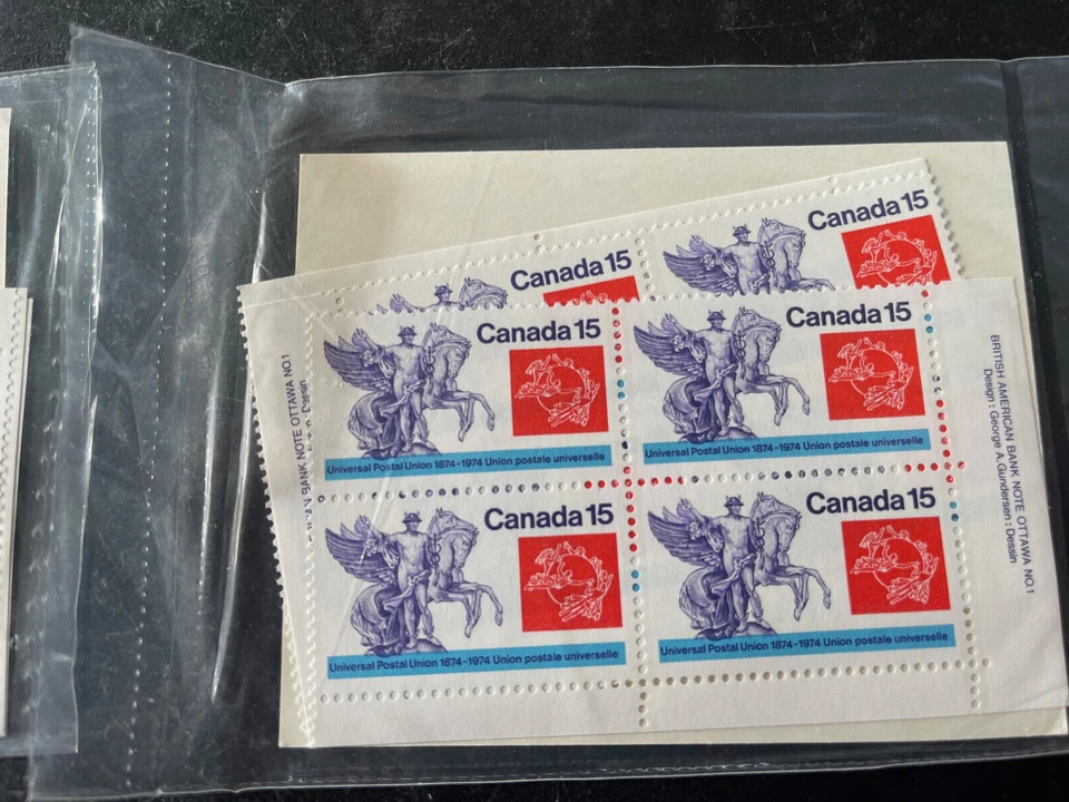 Canada Scott 648-649 Set of 4 Each Corner Inscription Blocks All 4 Corners MNH - Image 2 of 4