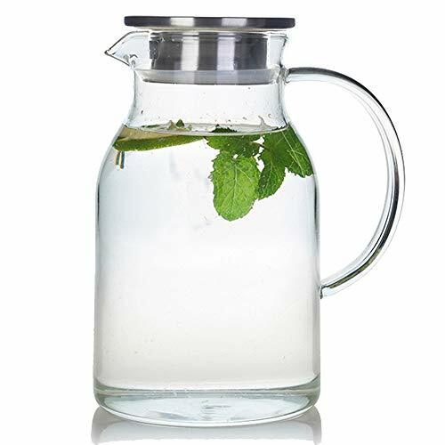 Hiware 68 Ounces Glass Pitcher With Lid And Spout Heat Resistance Water Carafe For - Glass Water Jug With Spout Hiware 68 Ounces Glass Pitcher With Lid And Spout Heat Resistance Water Carafe For - Glass Water Jug With Spout