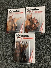 Mini Figures WWE " THE ROCK , Roman Reigns & Finn Balor Mattel Micro WWF WWE New