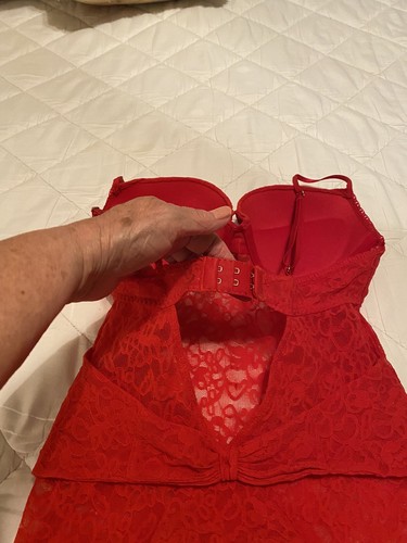 VICTORIA'S SECRET THE LACIE RED BABYDOLL ALLURING PROVOCATIVE SEXY SEDUCTION M - Bild 11 von 24