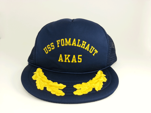 USS Fomalhaut AKA 5 Navy Trucker Cap Mesh Hat Adjustable Snapback Scrambled Eggs - Picture 1 of 5