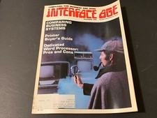 INTERFACE AGE MAGAZINE VINTAGE NOV 1981 RARE LAST ONE QTY-1