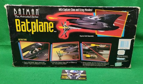 BATMAN THE ANIMATED SERIES, BATPLANE, KENNER 1993 NEW MISB! Made In Mexico. - Imagen 2 de 6
