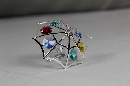 Crystal Temptations - Regenschirm Ø ca. 7,5 - Silberf. mit div. Glassteinen 246 - Bild 4 von 12