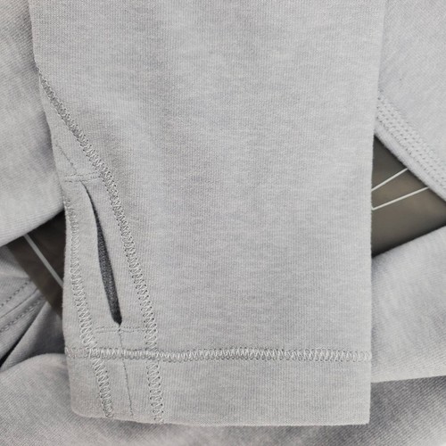 Ivivva Junior Girl Dancewear Loungewear Open Front Tie Knot Light Grey Top| 14 - Picture 6 of 10