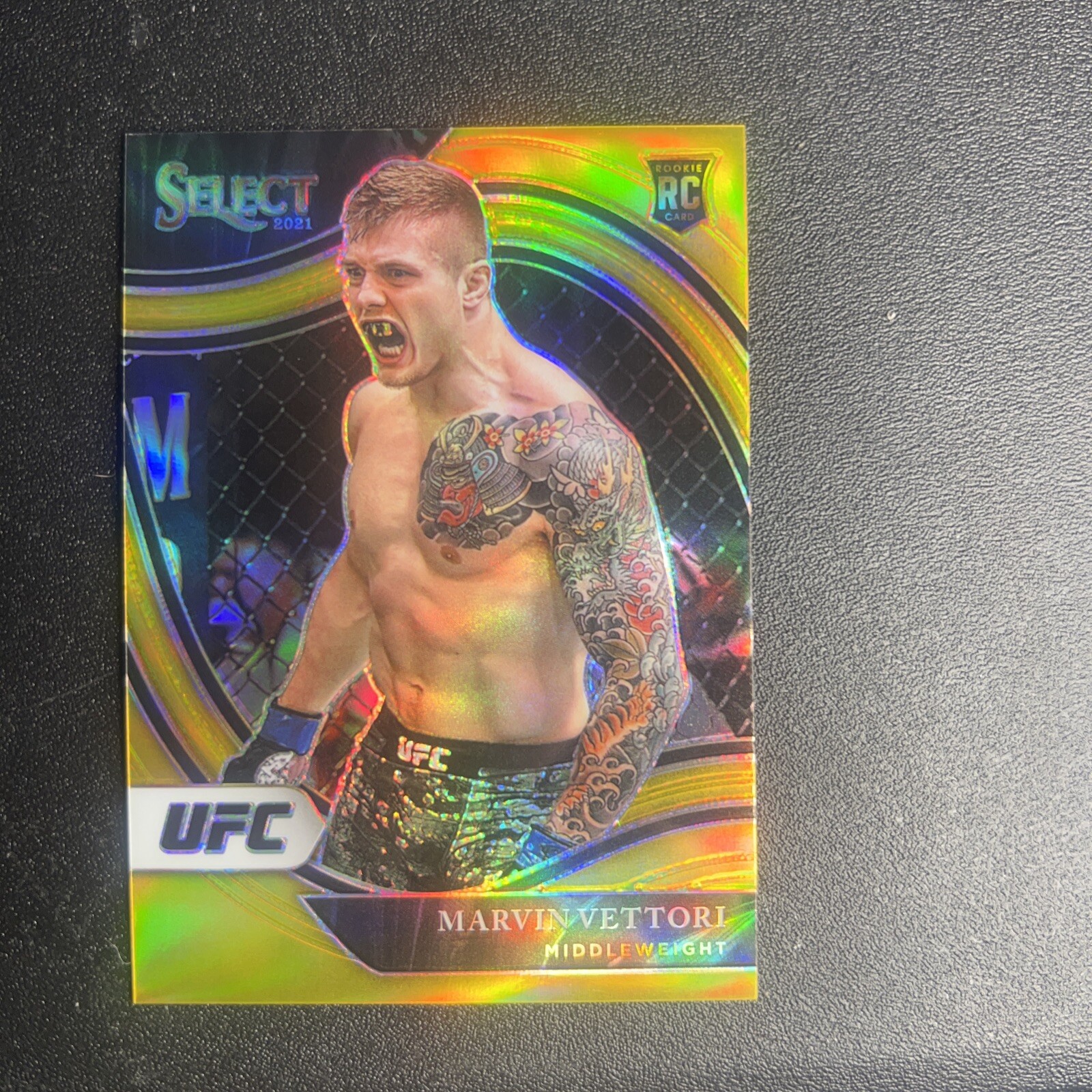 2021 Select UFC 278 MARVIN VETTORI Rookie GOLD /10 Octagonside Sharp Centered 💎