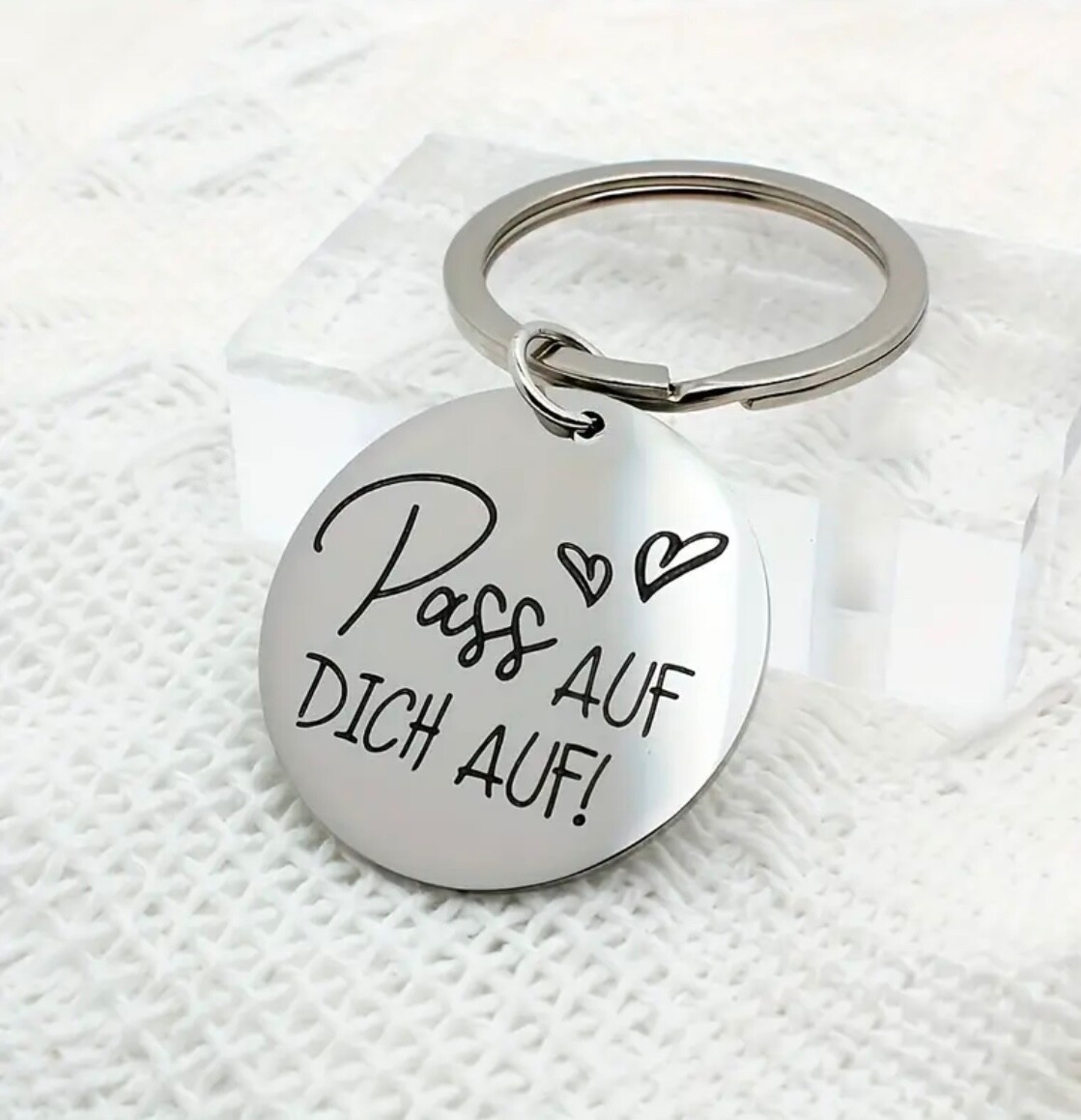 Schlüsselanhänger Pass auf dich auf / Liebe / Motivation / Achtsamkeit