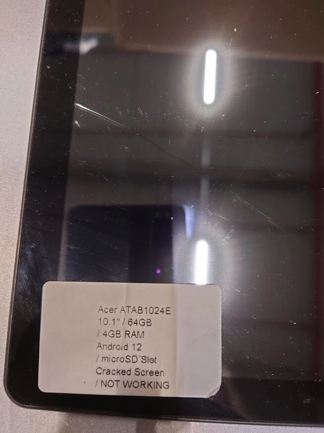Acer ATAB1024E Tablett 64GB, 10.1 ", für Teile, Nicht Aktiv - Bild 2 von 4