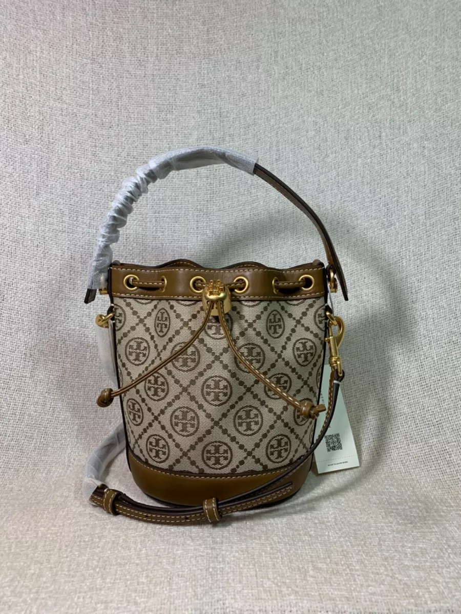 Tory Burch Mini T Monogram Jacquard Bucket Bag