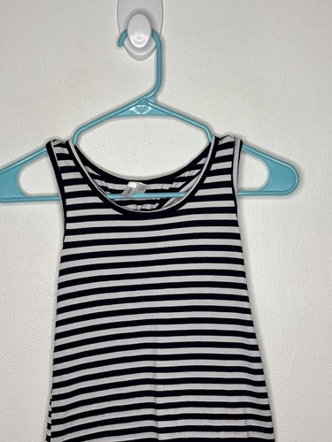 Pink Elephant Brand Striped Tank Top Girls Size 6 Navy Sleeveless Shirt - Picture 2 of 5