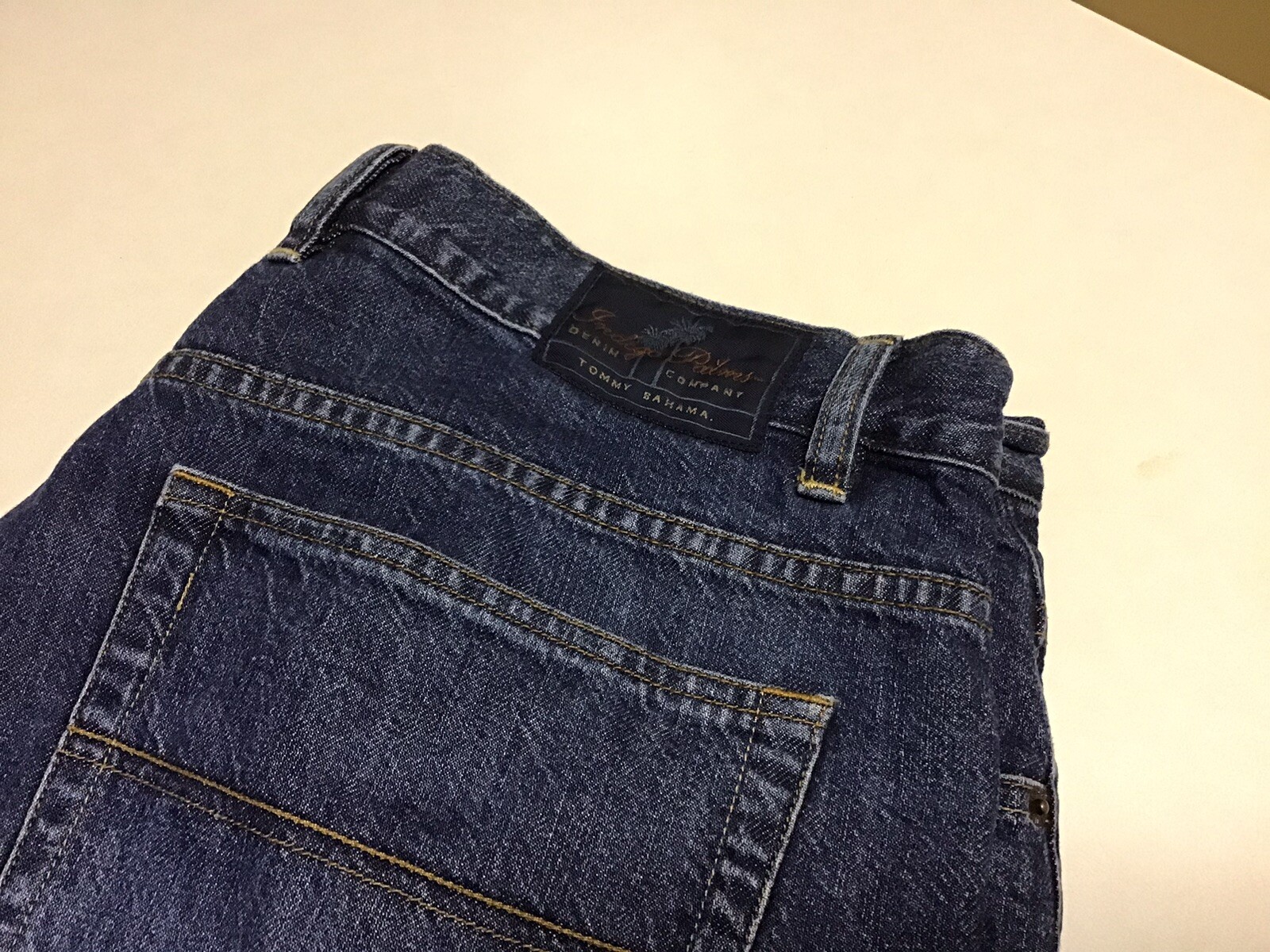Indigo Palms Relaxed Fit Mens Size 38x30 Blue Cotton Denim Jeans Pants