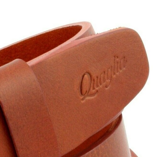 Cintura Uomo Pelle Marrone Cognac in Cuoio vera Cinta da Donna Casual di 4 cm c0 - Foto 3 di 5