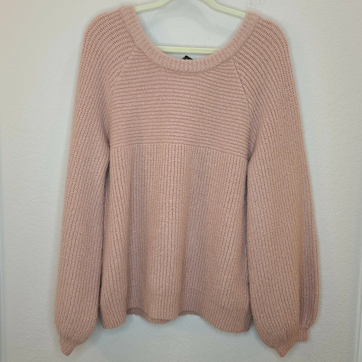 Cream Sweater Rib Knit Fabric