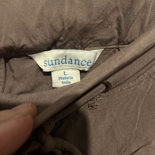 Sundance “Tone It Up Pants” Pantalones holgados bordados Bolsillo Corbata Cintura Talla L - Imagen 10 de 16