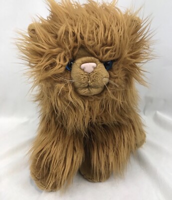 E&J Classic brown Furry Fluffy Plush Cat