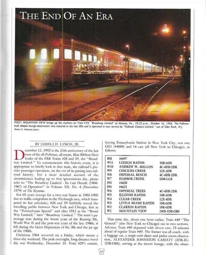 The Keystone Magazine 4 PRR 1992 camiones de mineral de doble cubierta entrenadores Pennsy Station - Imagen 13 de 14