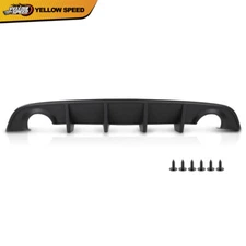 Matte Black Rear Diffuser Bumper Valance Lip Fit For Dodge Charger SRT 2015-2023