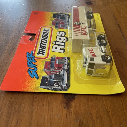 Matchbox Super Rigs KFC Carded Tractor Trailer Diecast 1994 STK No. 34330 White - Picture 7 of 8