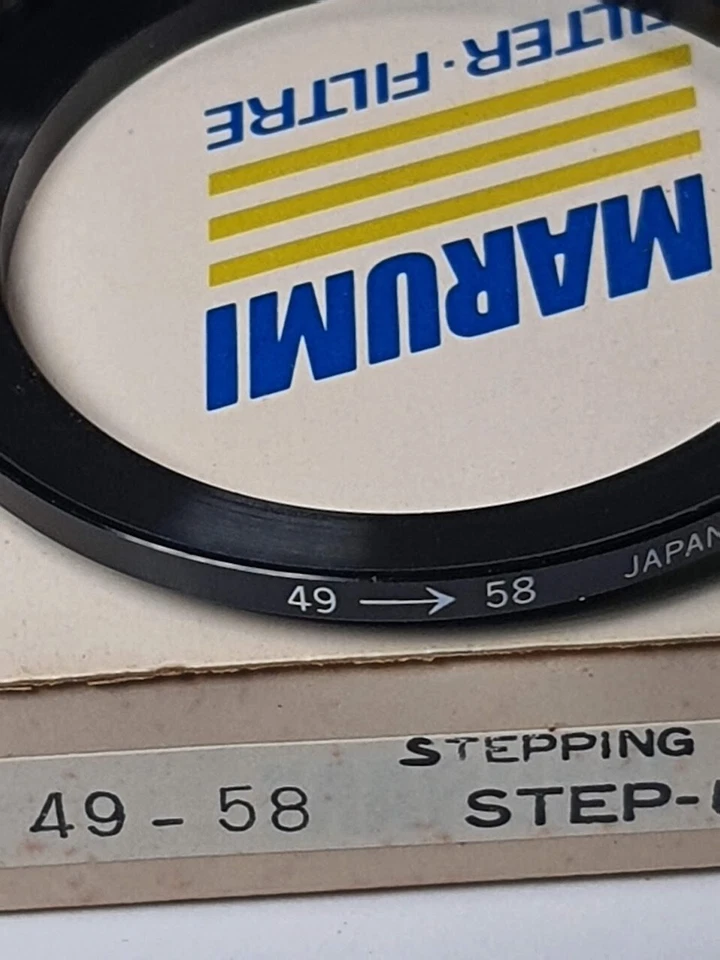 49-58mm Metal Step Up Stepping Lens Filter Adapter Ring 49mm-58mm E49-E58 Japan - Image 3 of 4