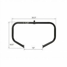 Motorrad-Motorschutz-Sturzbügel Für Harley-Davidson Touring Modelle (2014–2024) – Chrom, Flach