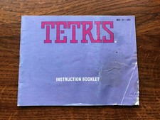 Tetris NES Nintendo Instruction Manual Only