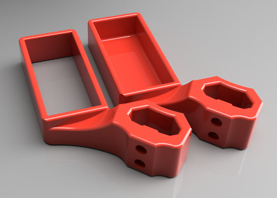 Milwaukee Packout - Wasserwaagenhalter - Schienenhalterungen (3D-gedruckt)
