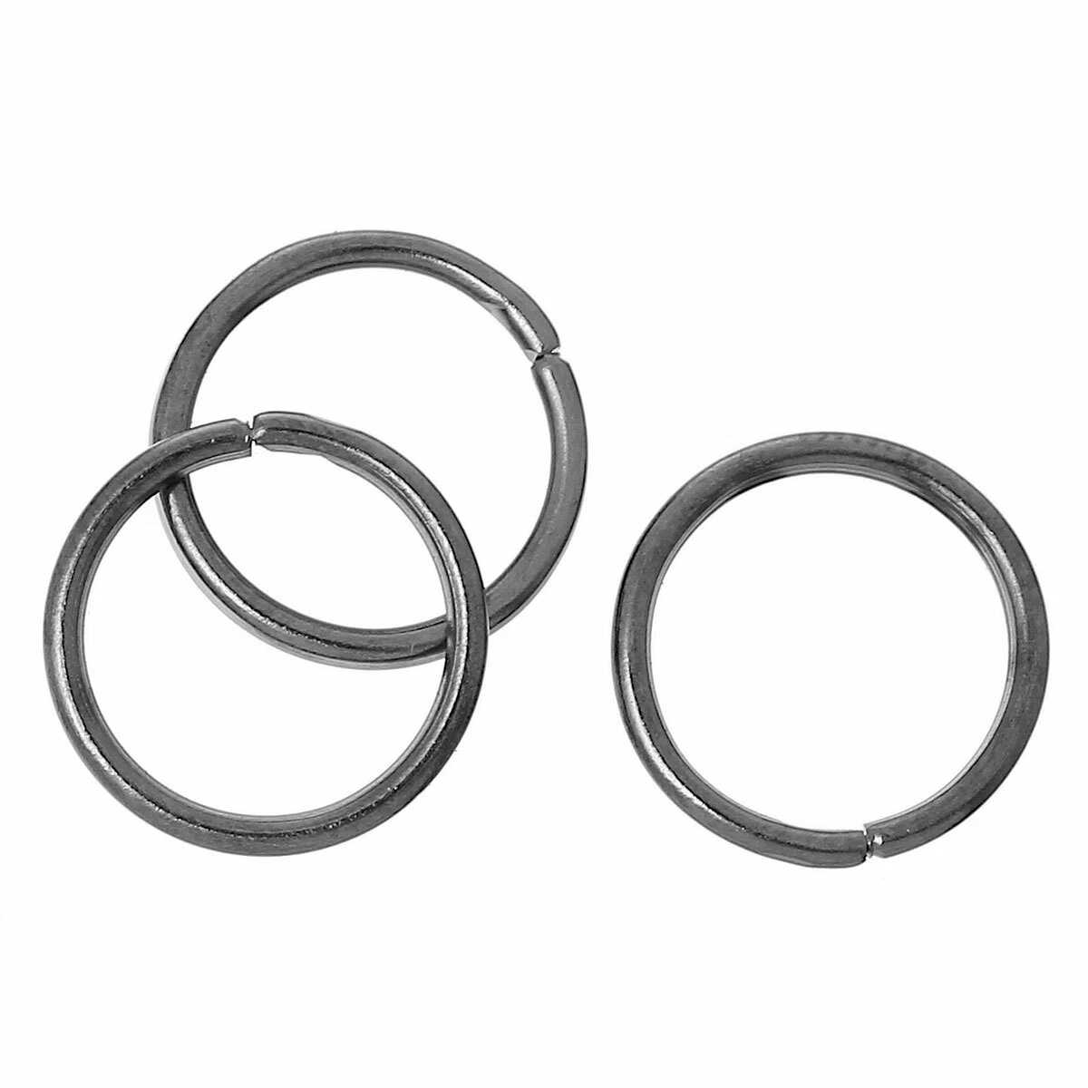100 Open Jump Rings Gun Metal Connectors Jewellery Making 10mm J61962