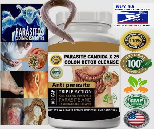 Intestinal Parasite Cleanse Detox Dietary Capsules Supports Digestion Free - Picture 9 of 10