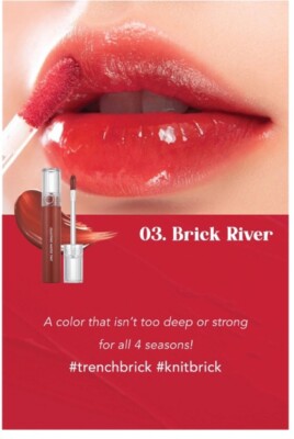 ROM&ND Glasting Water Tint - 03 BRICK RIVER - Lip Tint Romand UK Seller