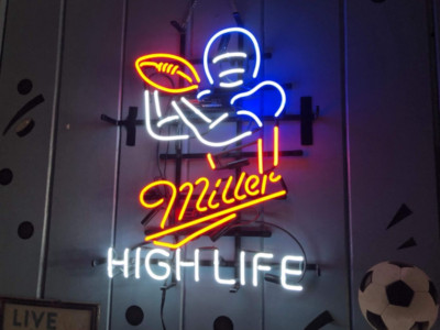 New Miller High Life Lamp Neon Light Sign 20"x16" Man Cave Real Glass Bar New Miller High Life Lamp Neon Light Sign 20"x16" Man Cave Real Glass Bar