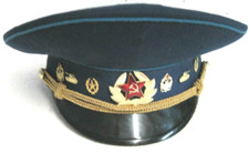 Schirmmütze Pilot Russland  Luftwaffe ähn.NVA Schirmütze Karneval DDR Mottoparty